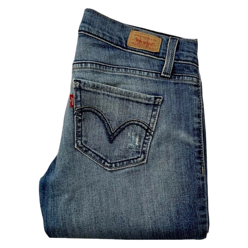 Levi's 524 Wash Blue Jeans Too Super Low Denim